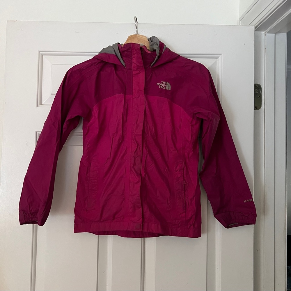 Fuschia Two Toned North Face Jacket 10/12